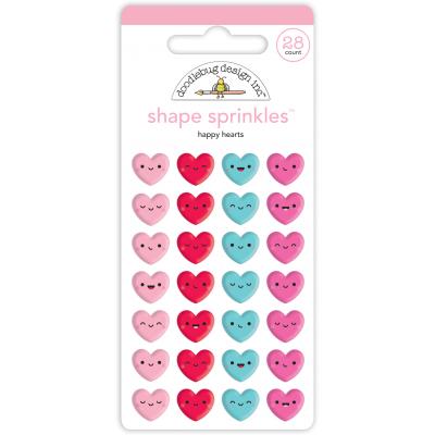 Doodlebugs Lots Of Love Sticker - Happy Hearts